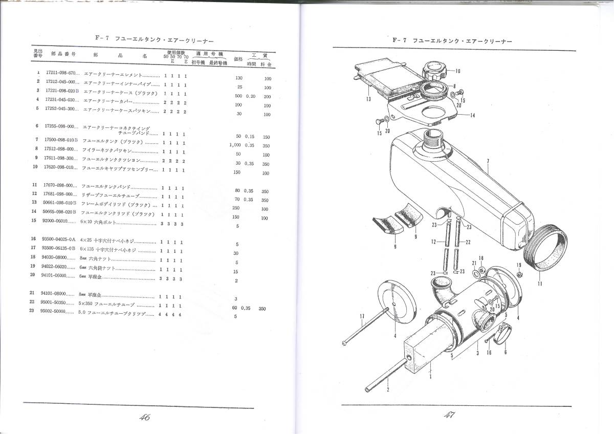  Dux ST50 ST70 parts list reissue book