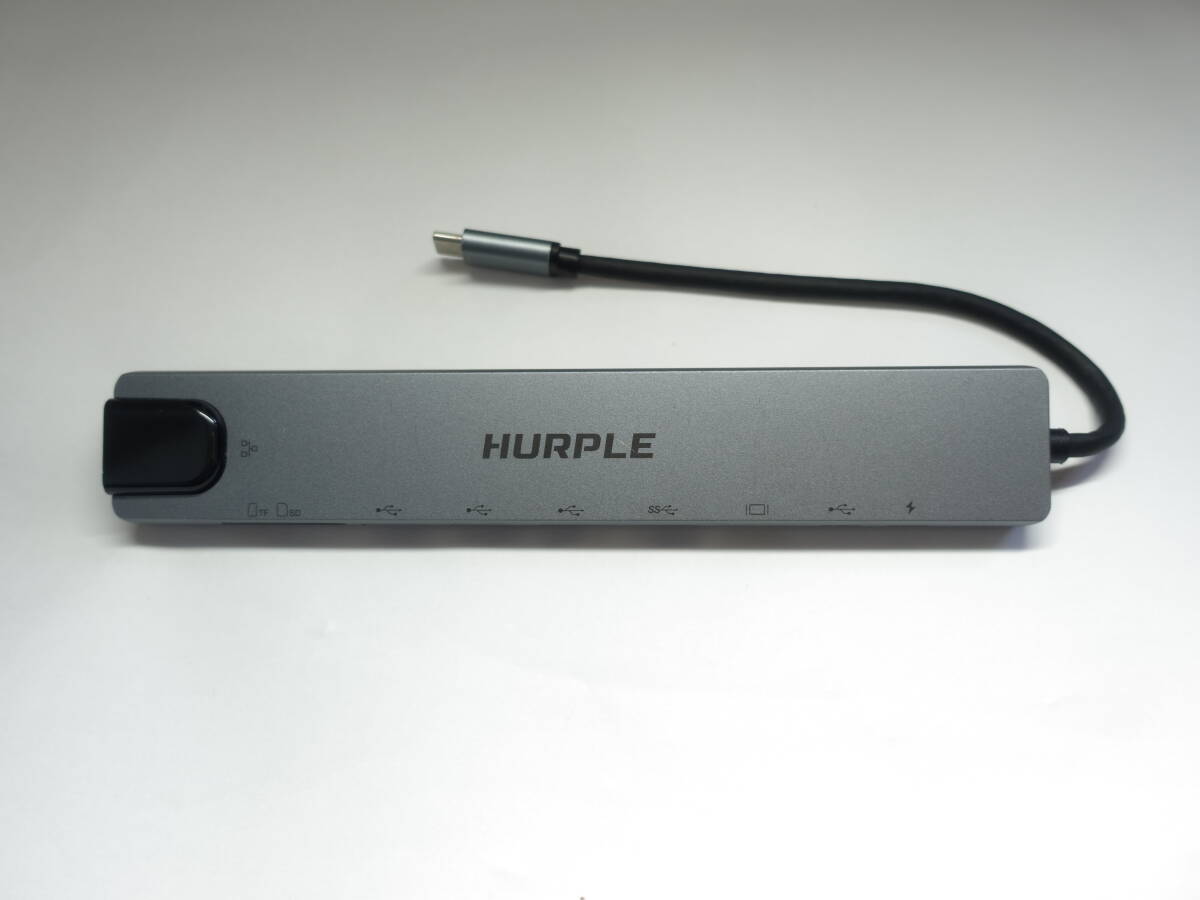Hurple Type-C USBハブ USB3.0 PD充電対応 SDカードリーダー内蔵 有線LANポート搭載 HDMI出力 Switchドックとして使用可能_画像1