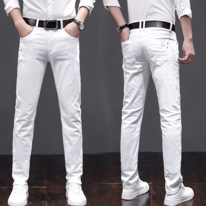 W38  белый  ... Denim    мужской   Denim   брюки    джинсы    стрейч  ...  белый ...  свежий   тонкий  весна    лето 