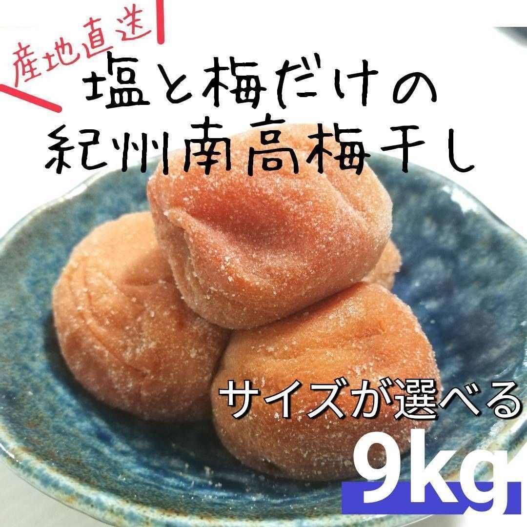 【樽入り9kg】紀州南高梅白干し