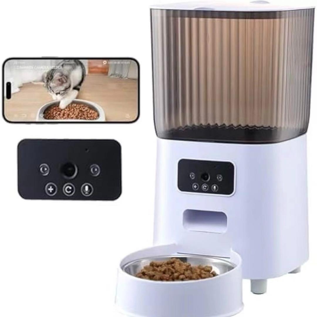 犬　猫　自動給餌器　遠隔操作　カメラ付き　食事見守り　音声対話　5大容量