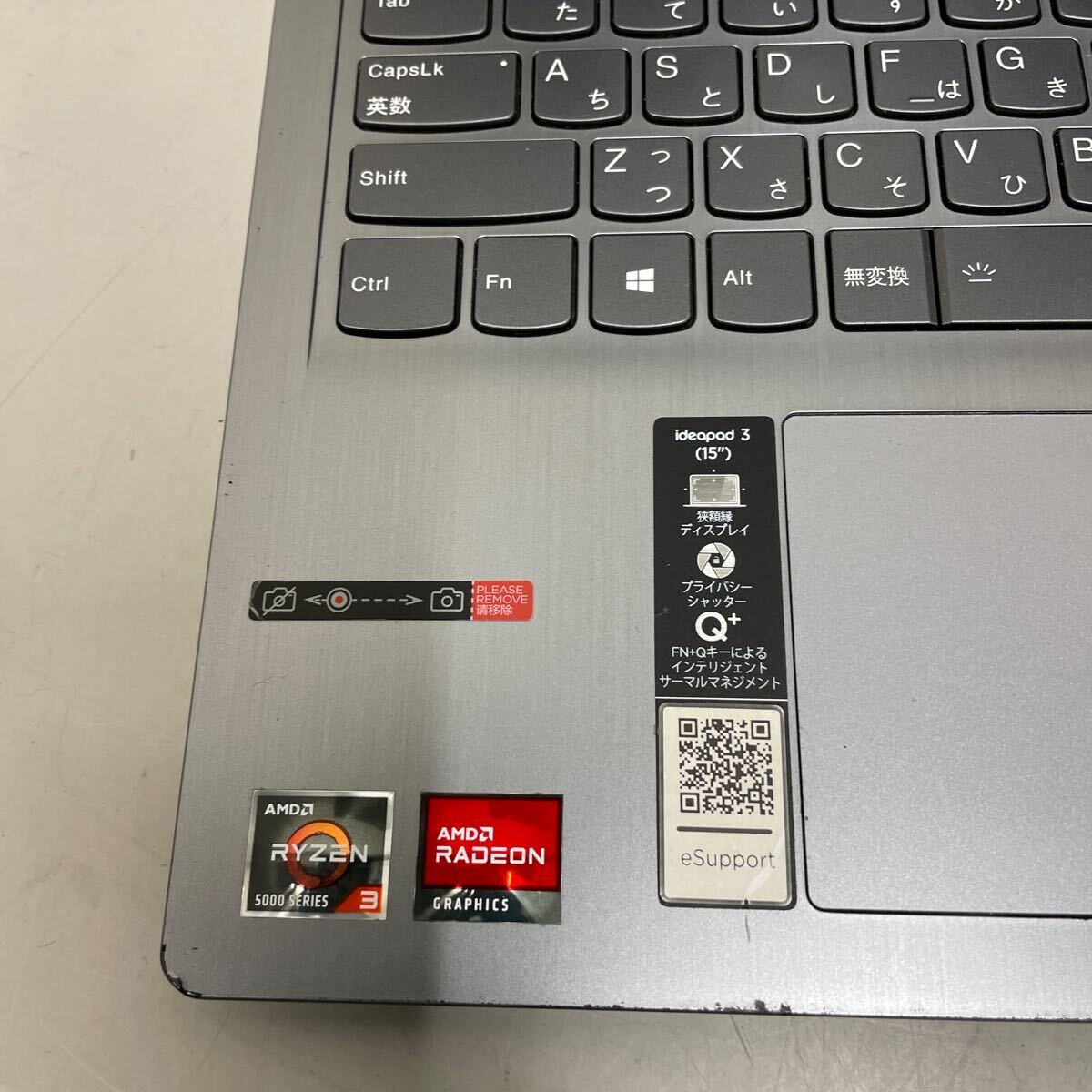 ★イ10 Lenovo ideapad 3 15ALC6 AMD RYZEN 3-5300U メモリ4GB ジャンクの画像4