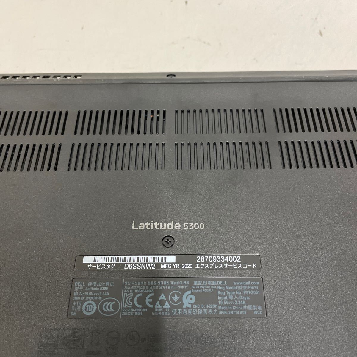 ★カ41 DELL Latitude 5300 P97G Core i3 8145U メモリ8GB_画像5