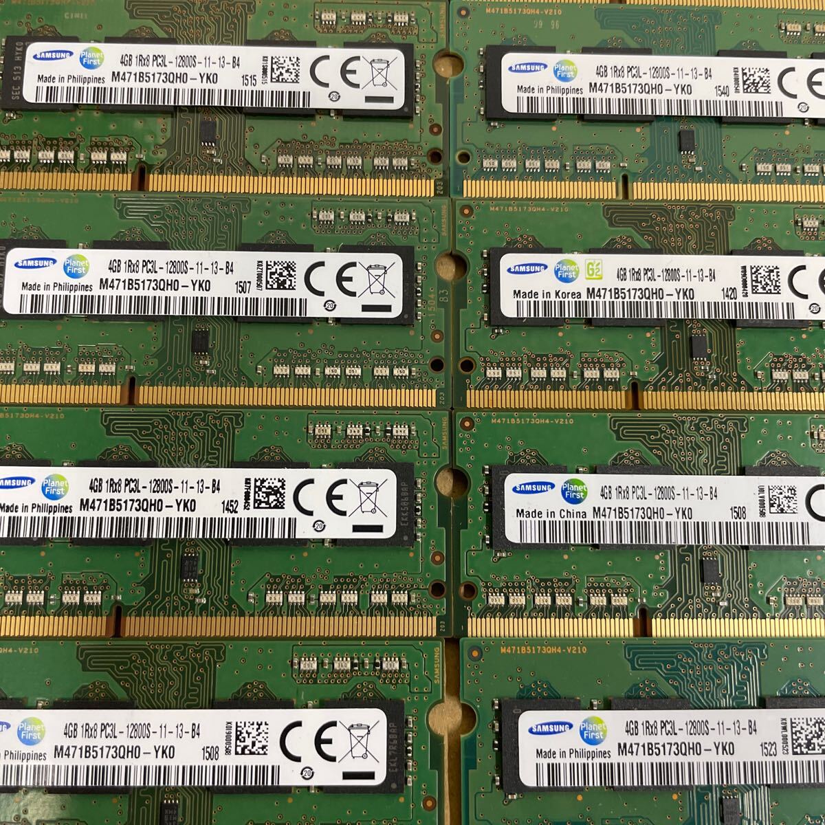 ki88 SAMSUNG Note PC memory 4GB 1Rx8 PC3L-12800S 41 sheets 