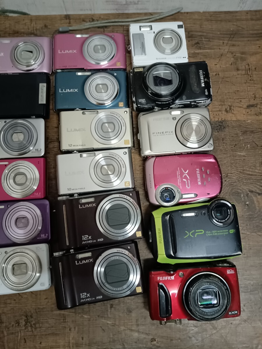 デジカメ まとめ 35台　CANON Nikon SONY OLYMPUS CASIO FUJIFILM Panasonic デジタルカメラ S7000 DSC-WX100 TG-860 ジャンク_画像4