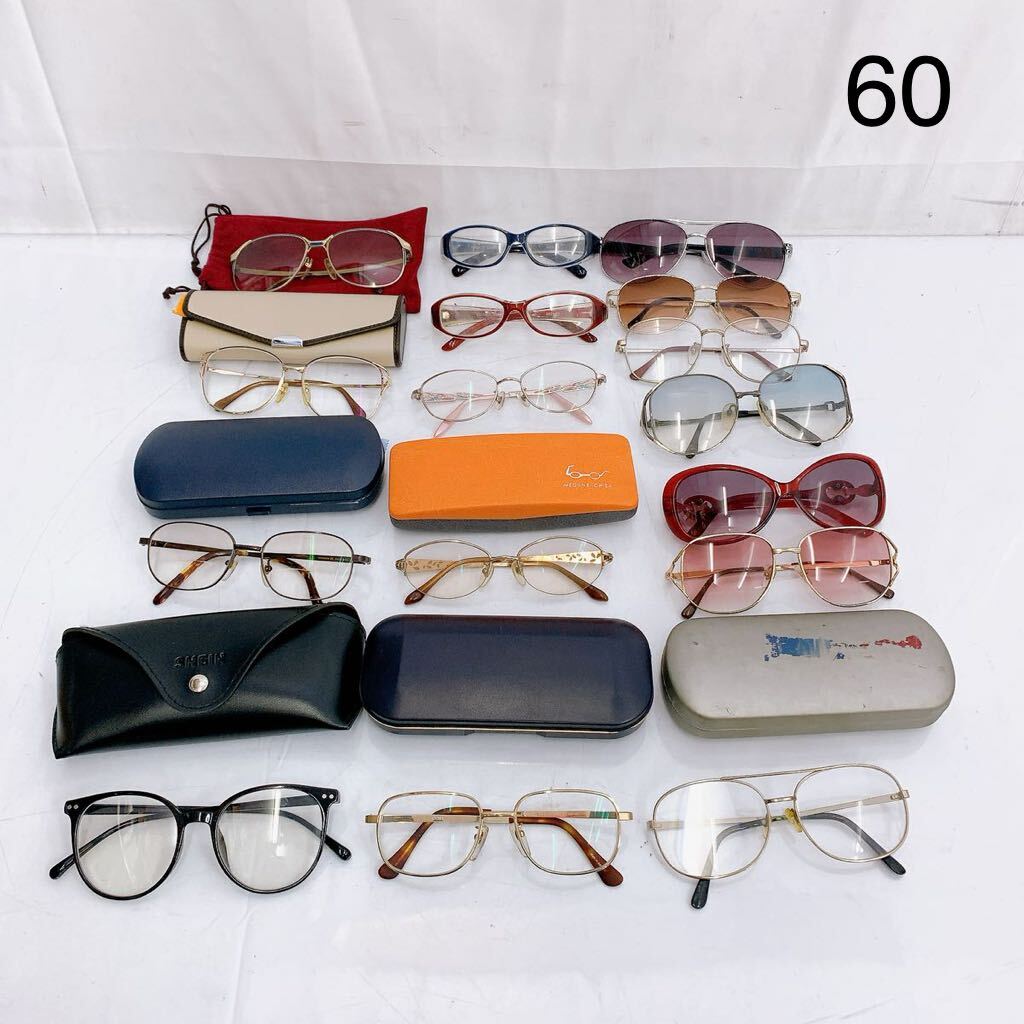 5SB020 1円〜 メガネ まとめ 大量 メガネ サングラス フレーム 老眼鏡 メッキ 中古 現状品 動作未確認_画像1