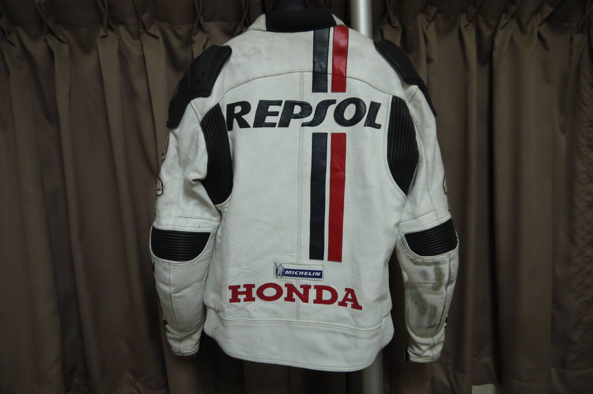 repsol honda кожаный жакет протектор комбинезон гоночная куртка указанный размер XS китайский 