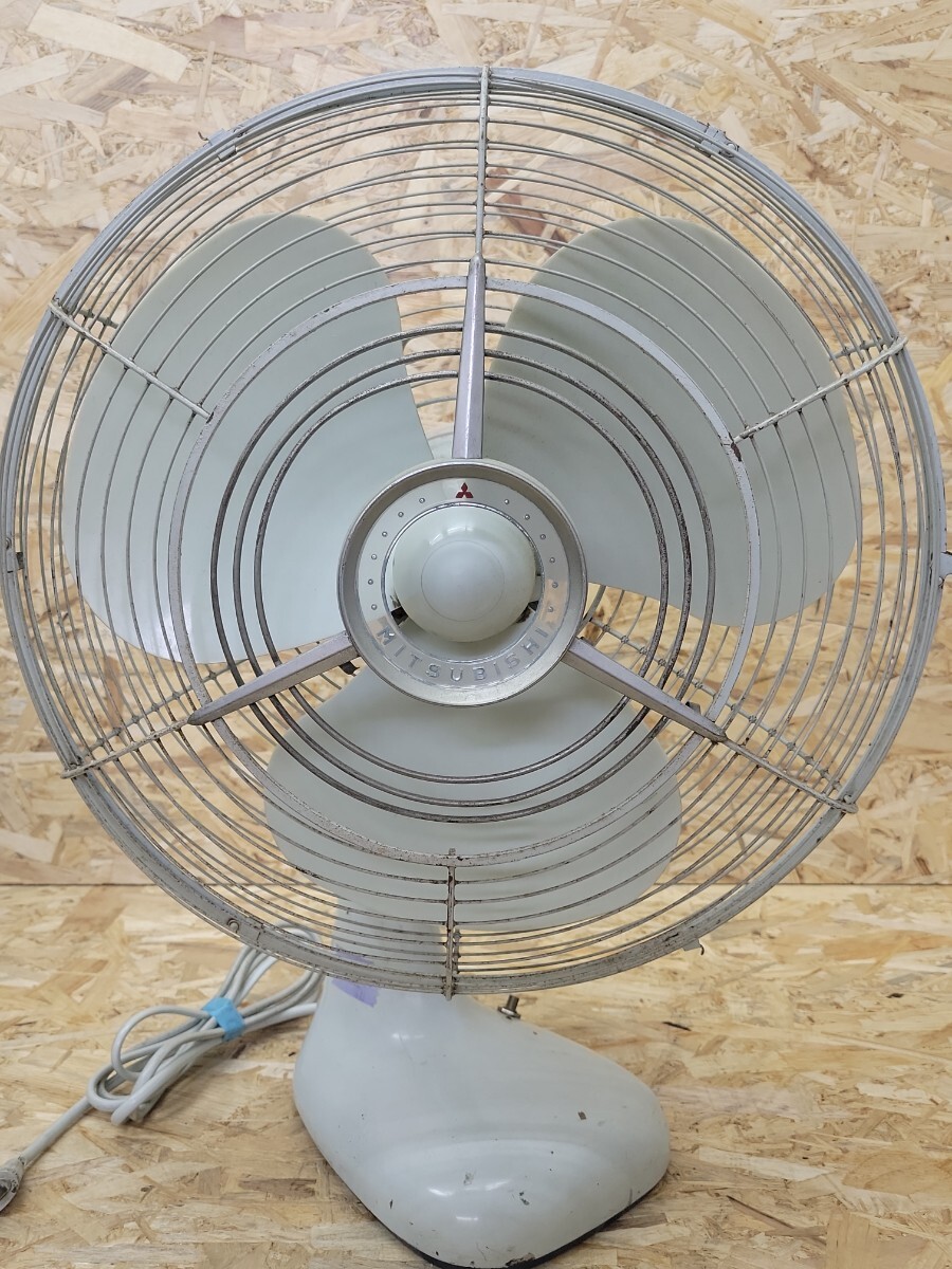 Y that time thing MITSUBISHI A.C ELECTRIC FAN Mitsubishi electric fan antique Showa Retro [ feather 38cm]