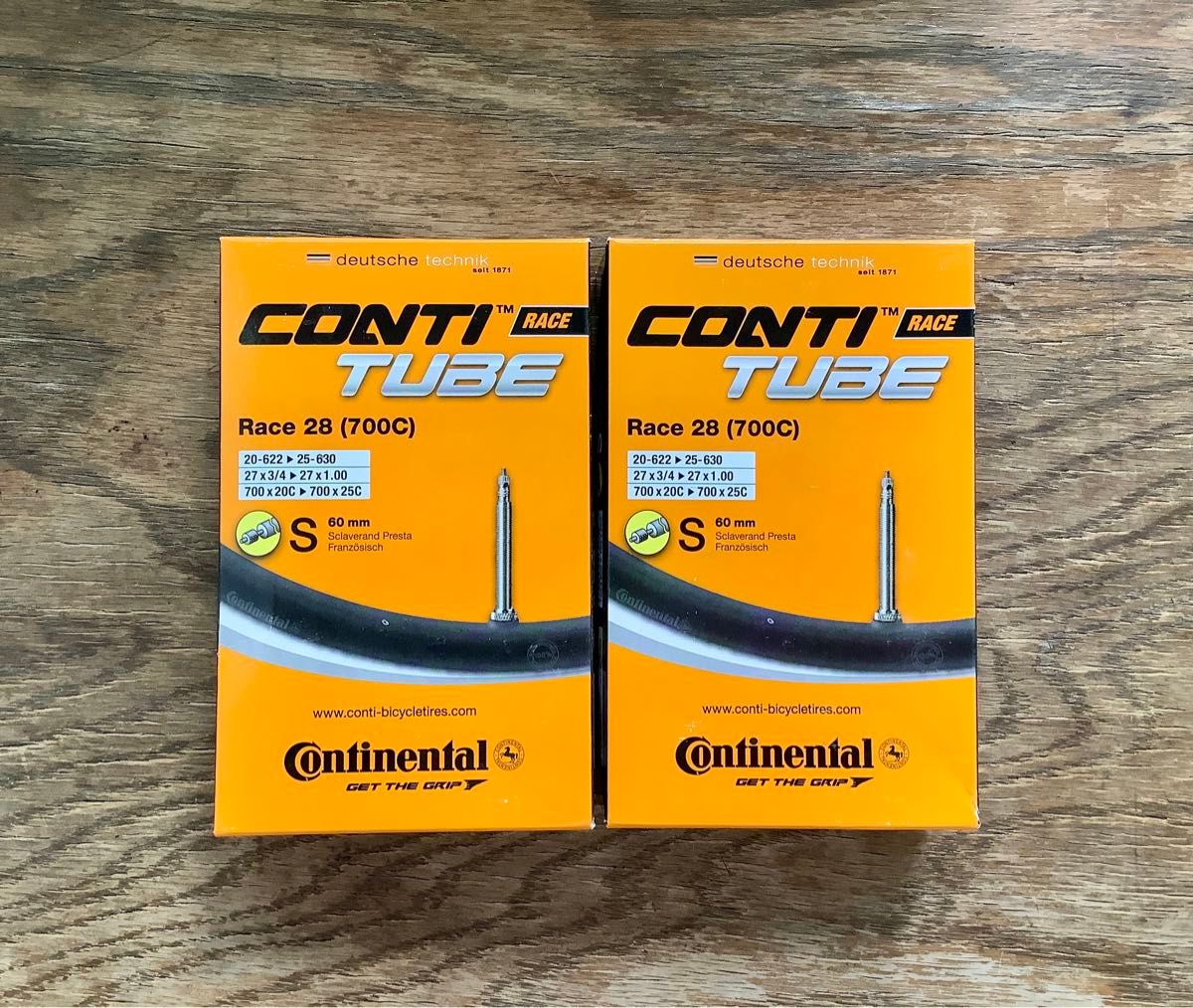 Continental コンチネンタル チューブ 仏式 700C Race 60mm 2本セット