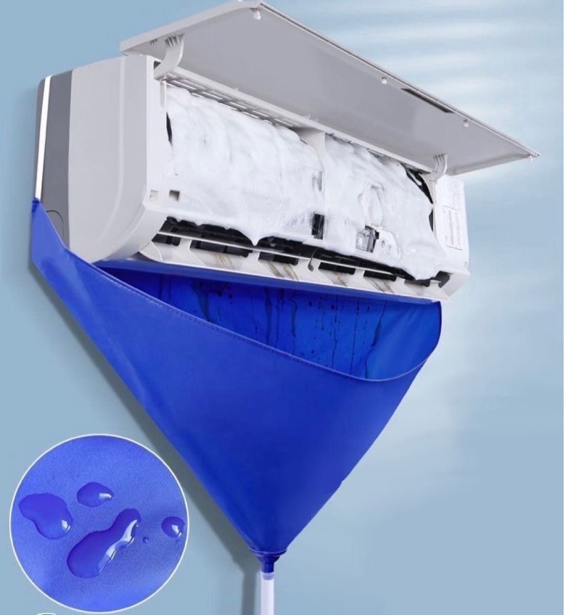 エアコン洗浄カバー  エアコン 洗浄カバー 繰り返し使える エアコン掃除 エアコンクリーニング 掃除 防水カバー　カビ予防 4点