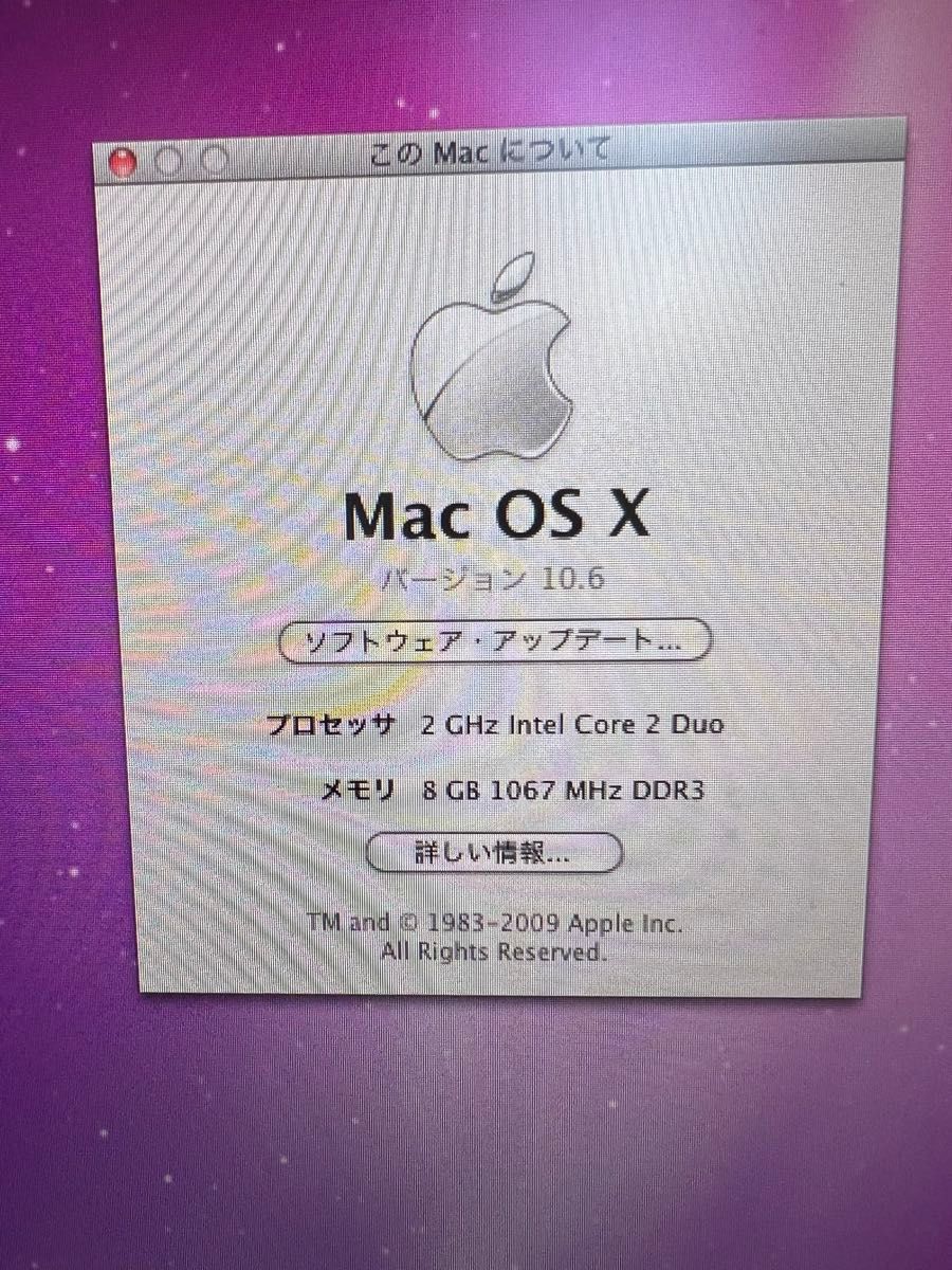 アップルMac mini late2009 2GHzCore2Duo