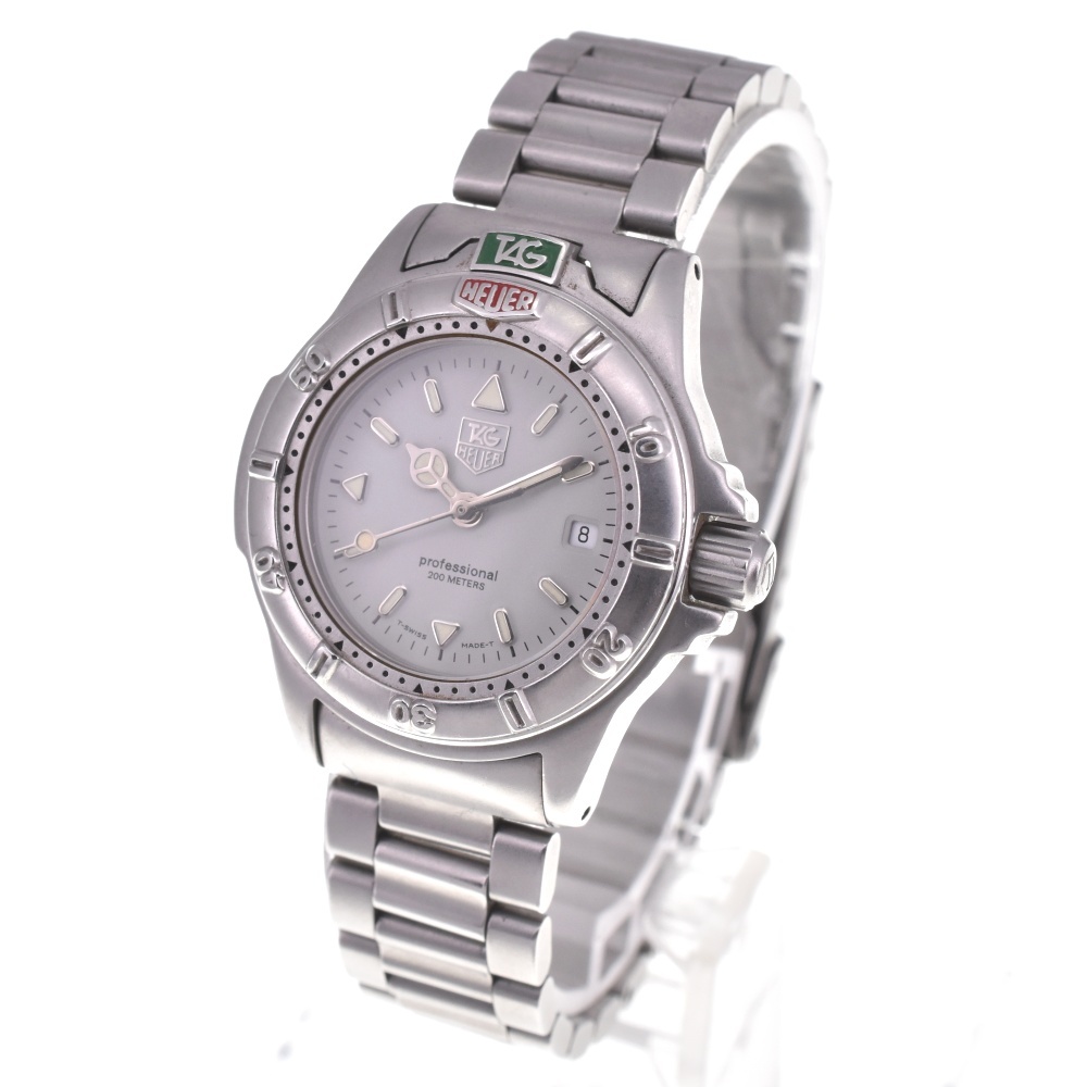 タグホイヤー TAG HEUER WF1410-0 4000 プロフェッショナル 200M デイト クォーツ レディース 良品 G#130660_画像2