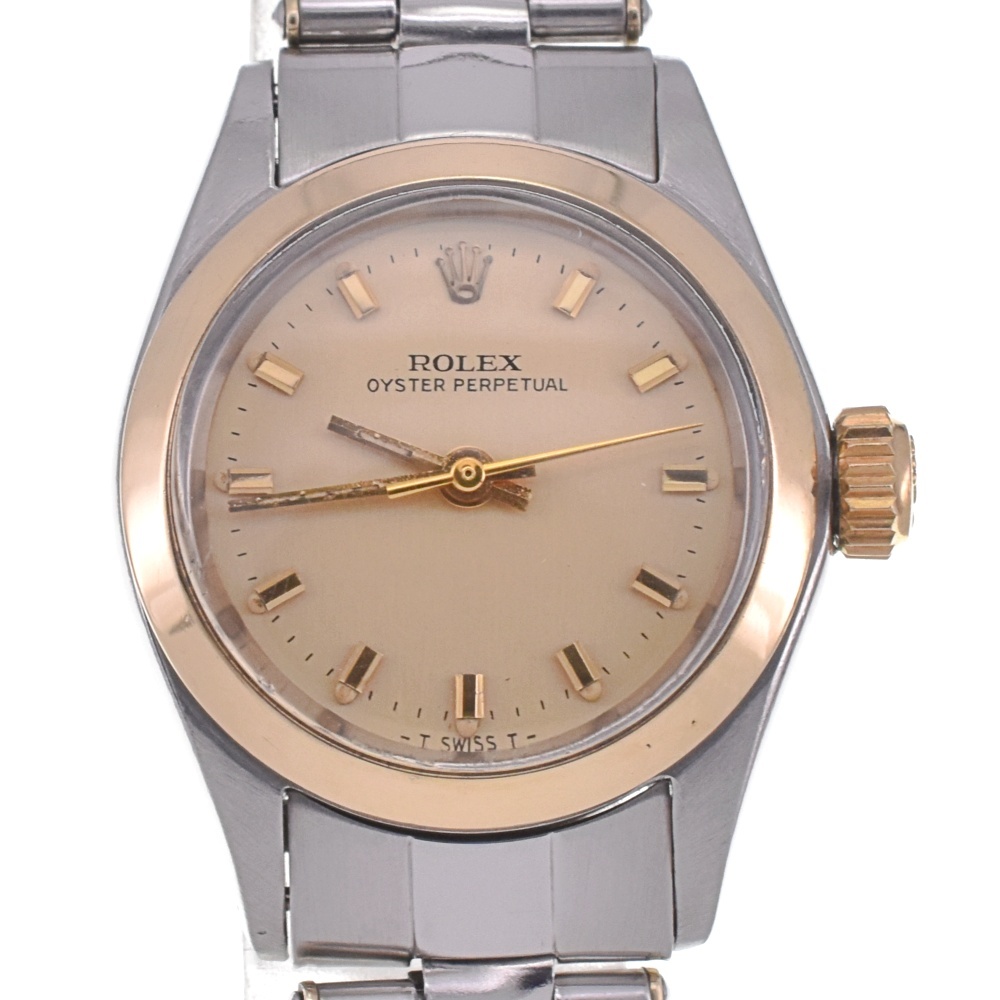 ロレックス ROLEX 6618 オイスターパーペチュアル SS/YG 自動巻き レディース 良品 H#130979_画像1