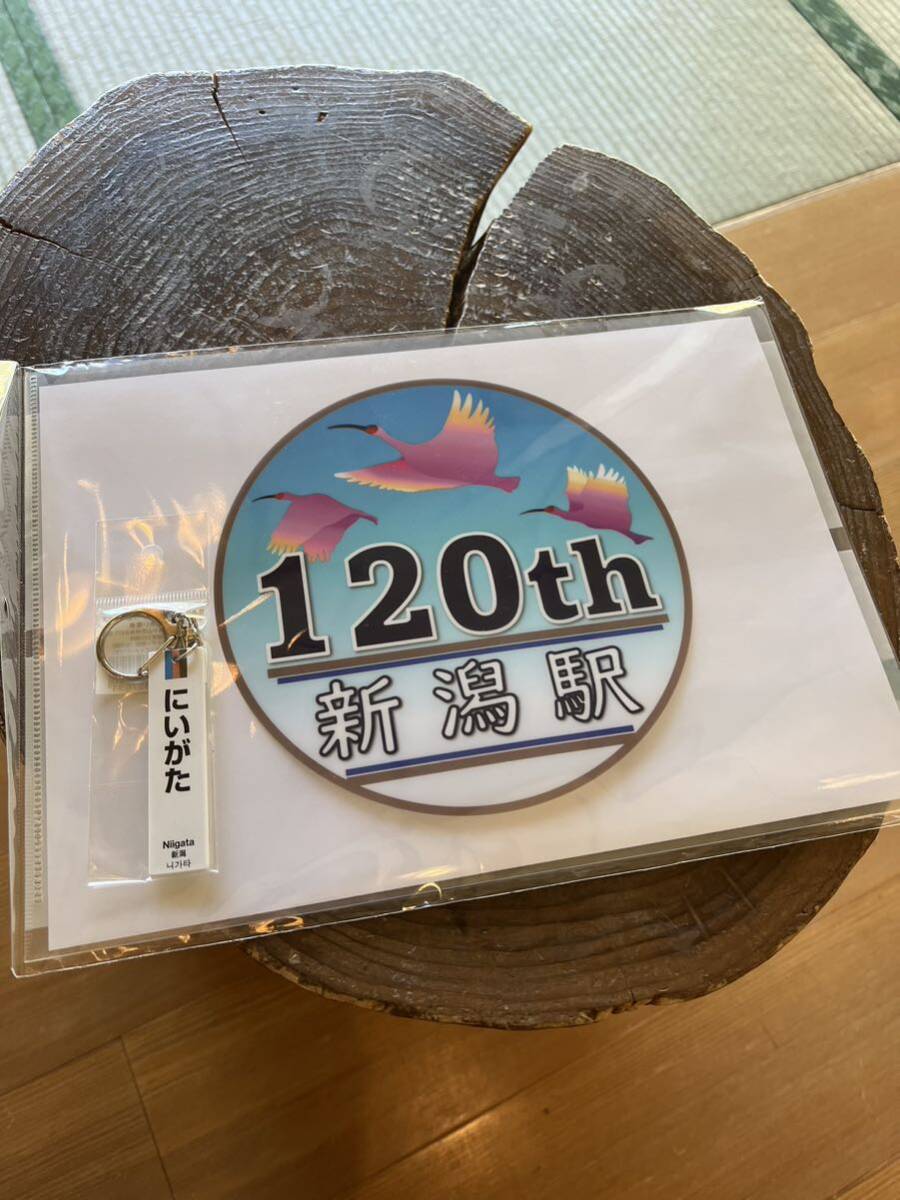 新潟駅開業120周年記念号　限定クリアファイル&限定キーホルダー　　JR東日本 EF64 旧客　　_画像1