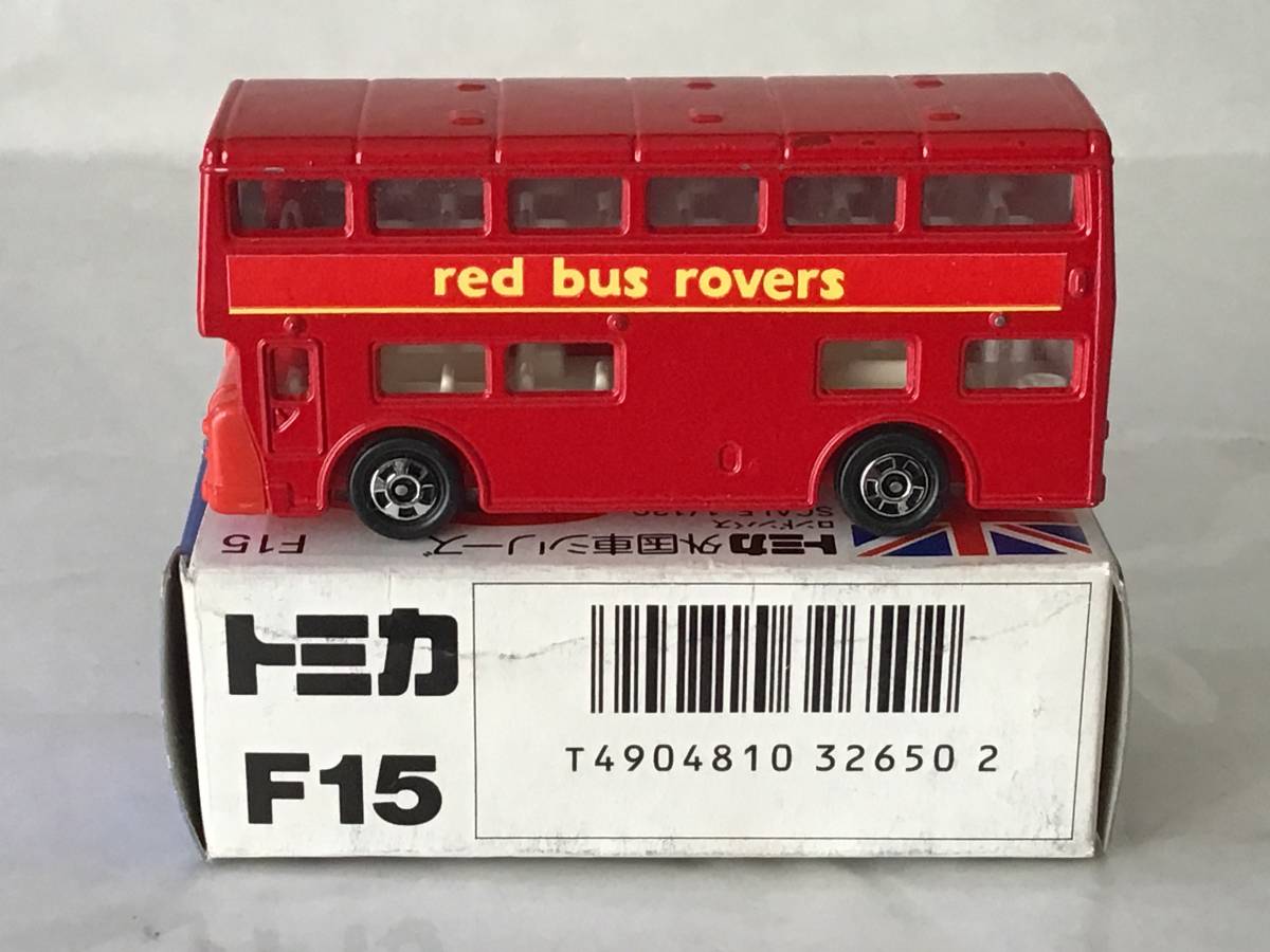 トミカ F15 青箱 箱付き ロンドンバス レッド バス ローバー仕様 日本製_画像3