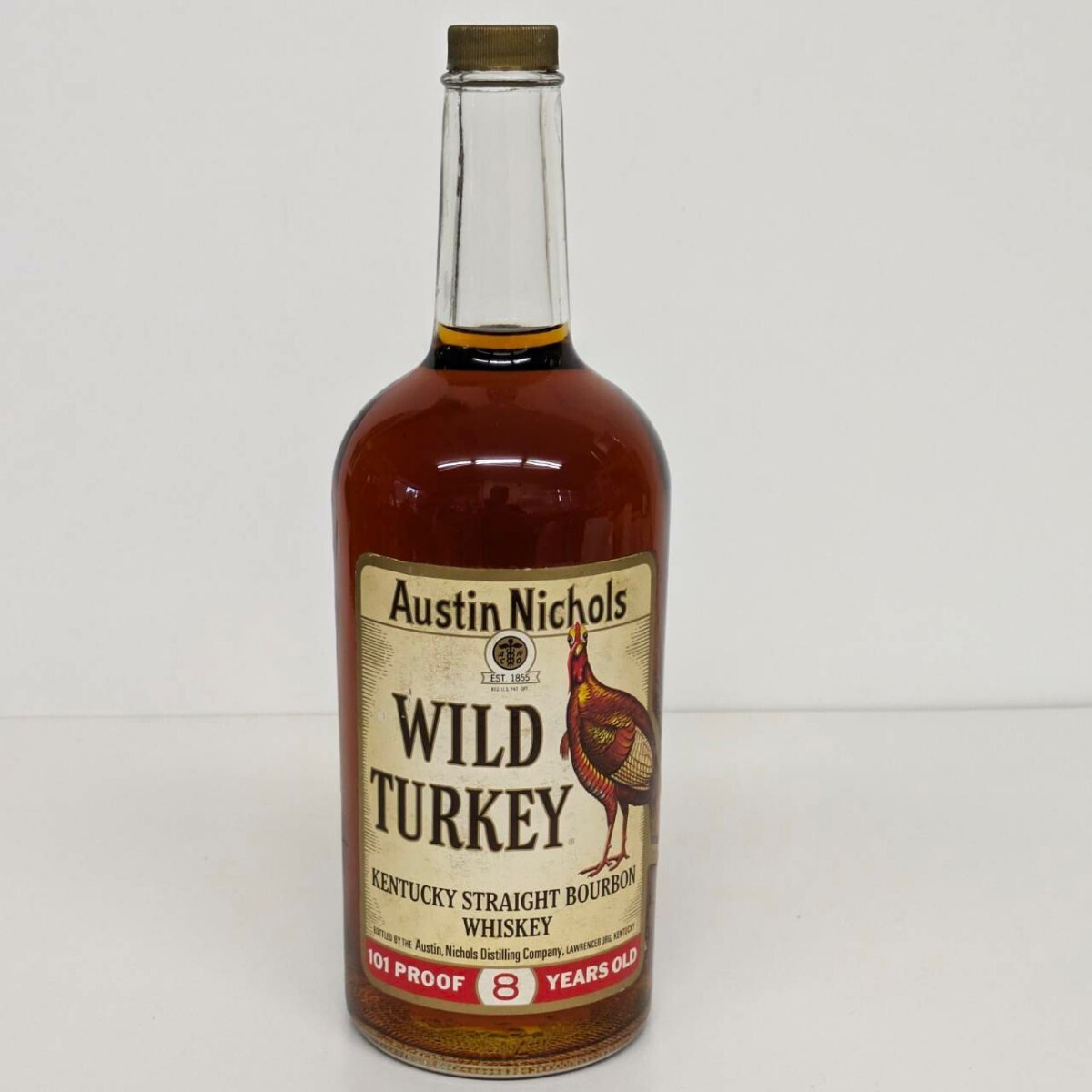 1円〜/未開栓/WILD TURKEY ワイルドターキー 8年 101プルーフ 50.5% 容量不明 バーボン ウイスキー の画像1