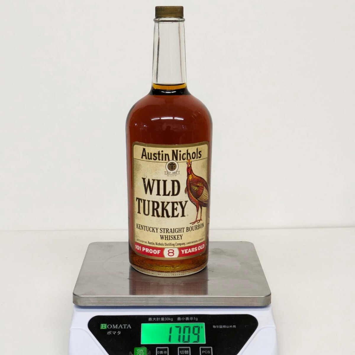 1円〜/未開栓/WILD TURKEY ワイルドターキー 8年 101プルーフ 50.5% 容量不明 バーボン ウイスキー の画像7