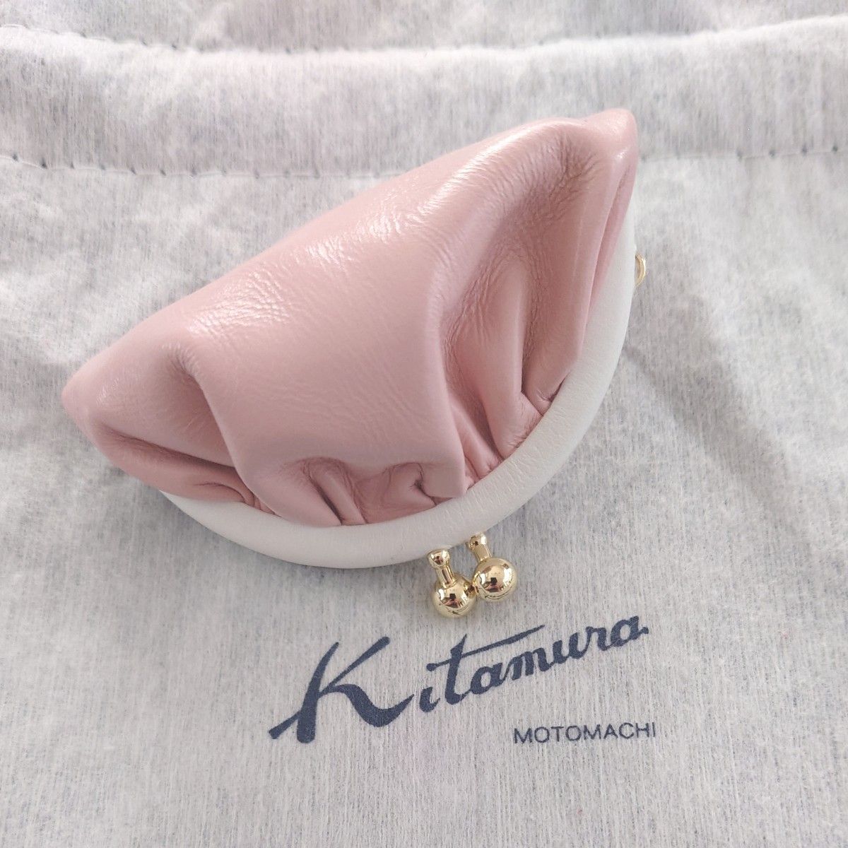 新品】Kitamura キタムラ コインケース 小銭入れ がま口 ピンク 新品】Kitamura キタムラ コインケース 小銭入れ がま口 ピンク