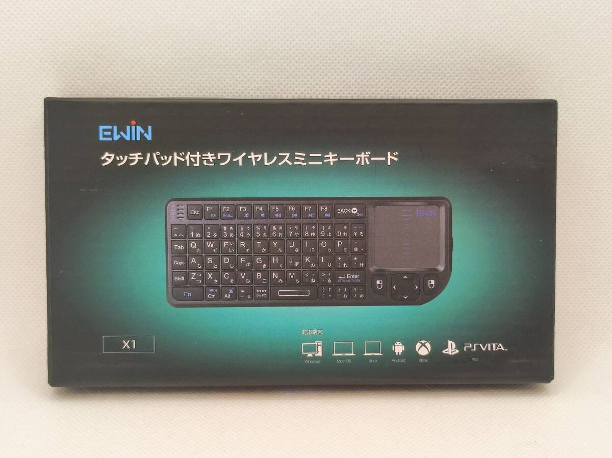 Ewin ワイヤレスミニキーボード 日本語JIS配列 72キー タッチパッド搭載 ES-KB01_画像8