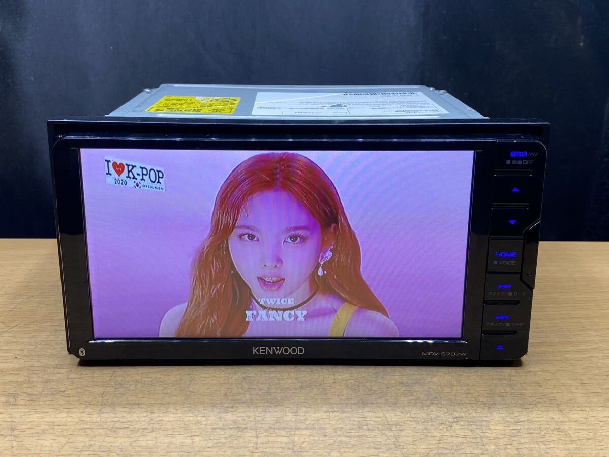 KENWOOD ケンウッド MDV-S707W メモリーナビ　地図データ　2019年　チェックOK_画像5