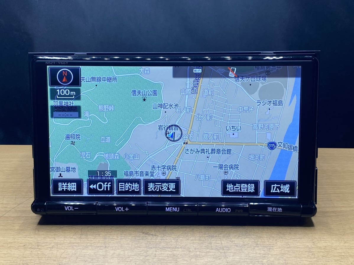 トヨタ 純正 ナビ NSZT-Y66T 9インチ　地図データ　2018年　チェックOK_画像1