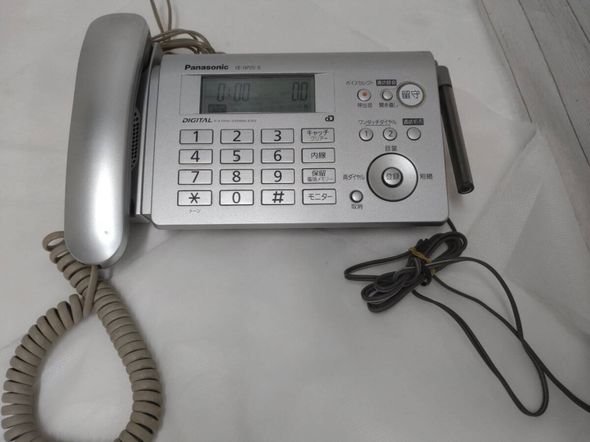 【09】パナソニック 電話機 VE-GP20-S 親機のみ_画像1