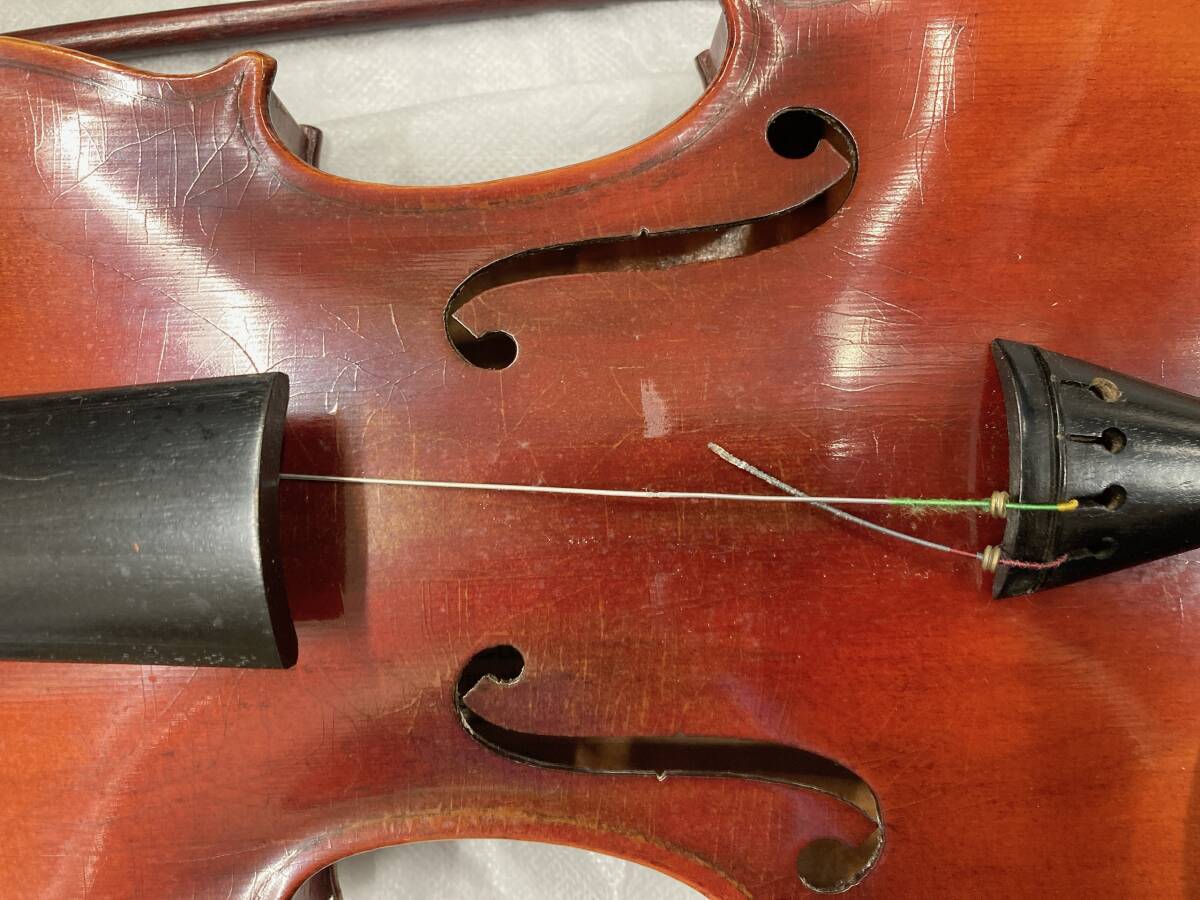 【06】2挺まとめ MASAKICHI SUZUKI NO.34 / SUZUKI Violin Copy of Antonius Stradivarus 1720 Anno 1955 NO8 バイオリン 弦楽器_画像5