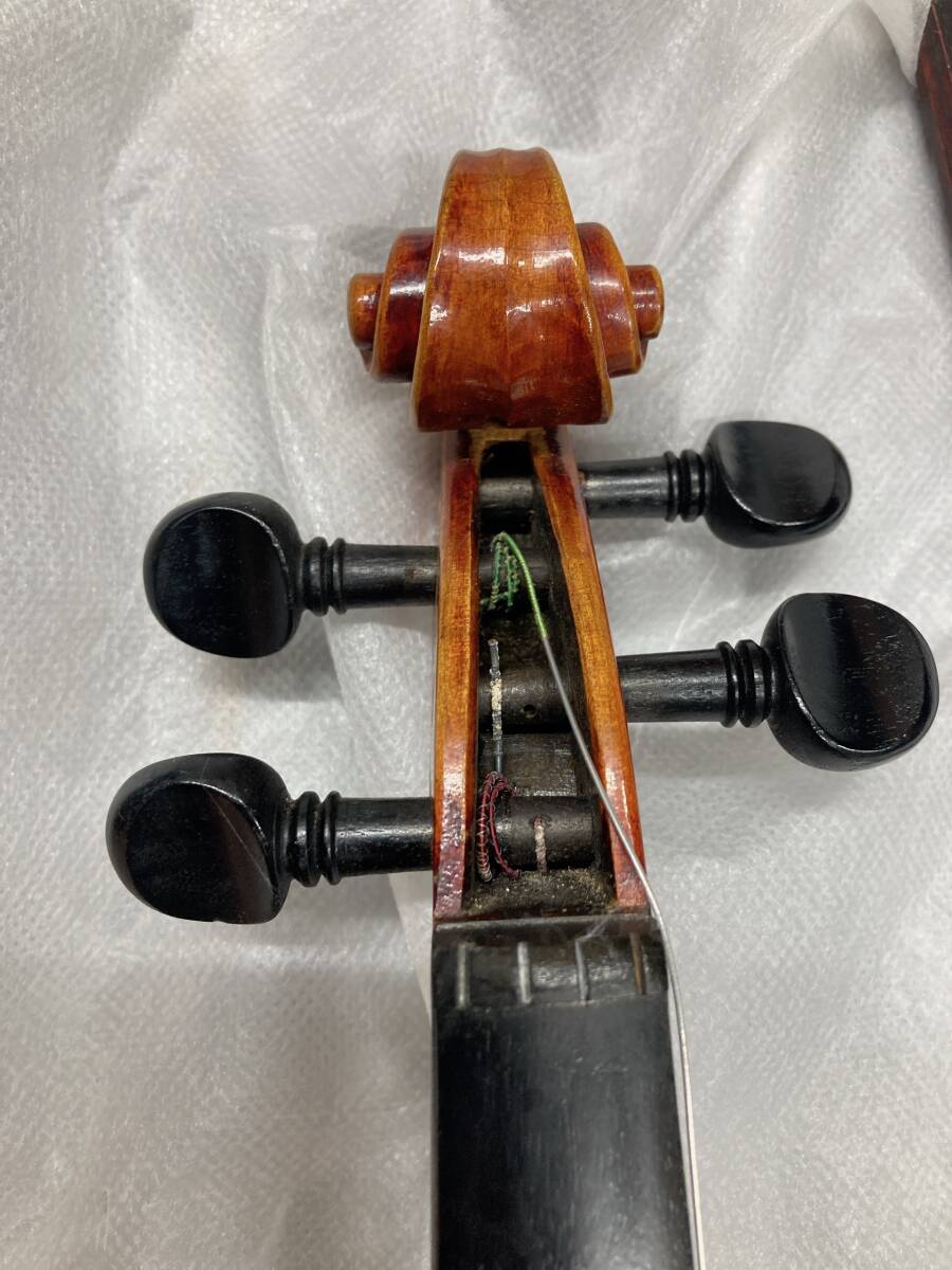 【06】2挺まとめ MASAKICHI SUZUKI NO.34 / SUZUKI Violin Copy of Antonius Stradivarus 1720 Anno 1955 NO8 バイオリン 弦楽器_画像6