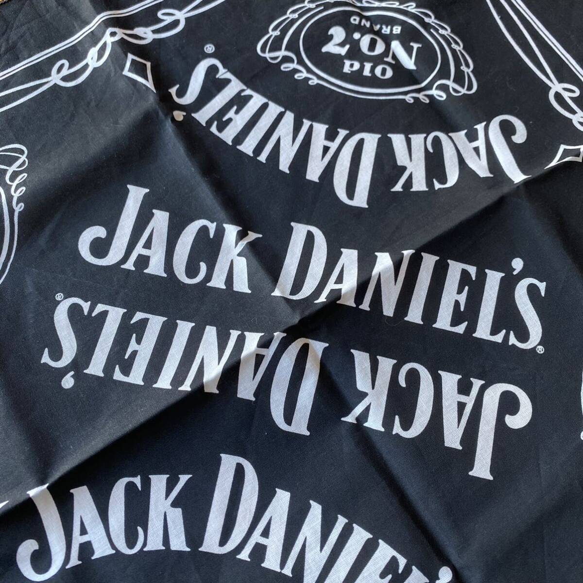 送料無料 Vintage ジャックダニエル Jack Daniel’s バンダナ アメリカ仕入れ 雑貨 ウィスキー アルコール ハンカチ ヴィンテージ A1143_画像4