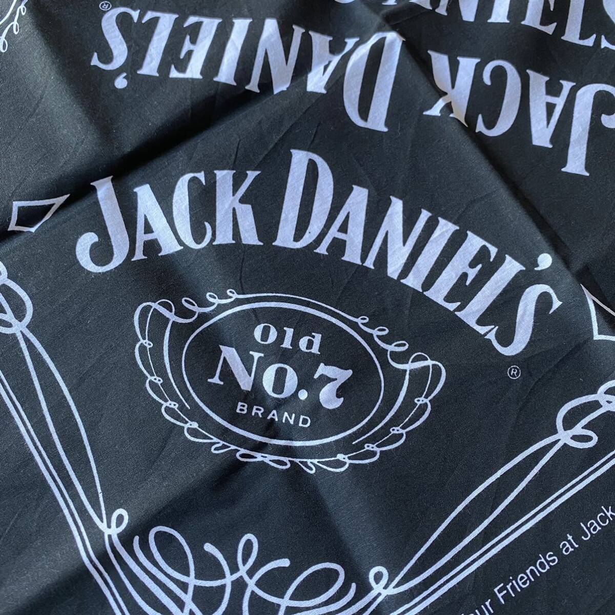送料無料 Vintage ジャックダニエル Jack Daniel’s バンダナ アメリカ仕入れ 雑貨 ウィスキー アルコール ハンカチ ヴィンテージ A1144_画像4