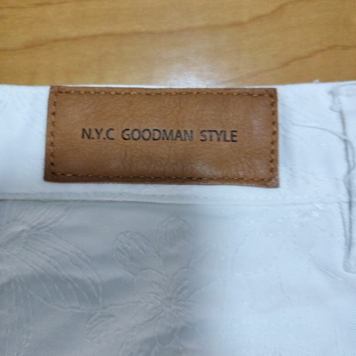 NYC GOODMAN STYLE 刺繍生地 メンズ ショートパンツ サイズ30 日本製_画像5