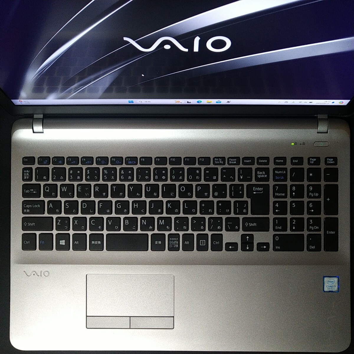 VAIO社製 VAIO S15 VJS152C11N 16GB WesternDigital社製SSD512GB+東芝HDD1TB Corei7 Blu-ray フルHD バッテリー良好 Office アプリ66個_画像5