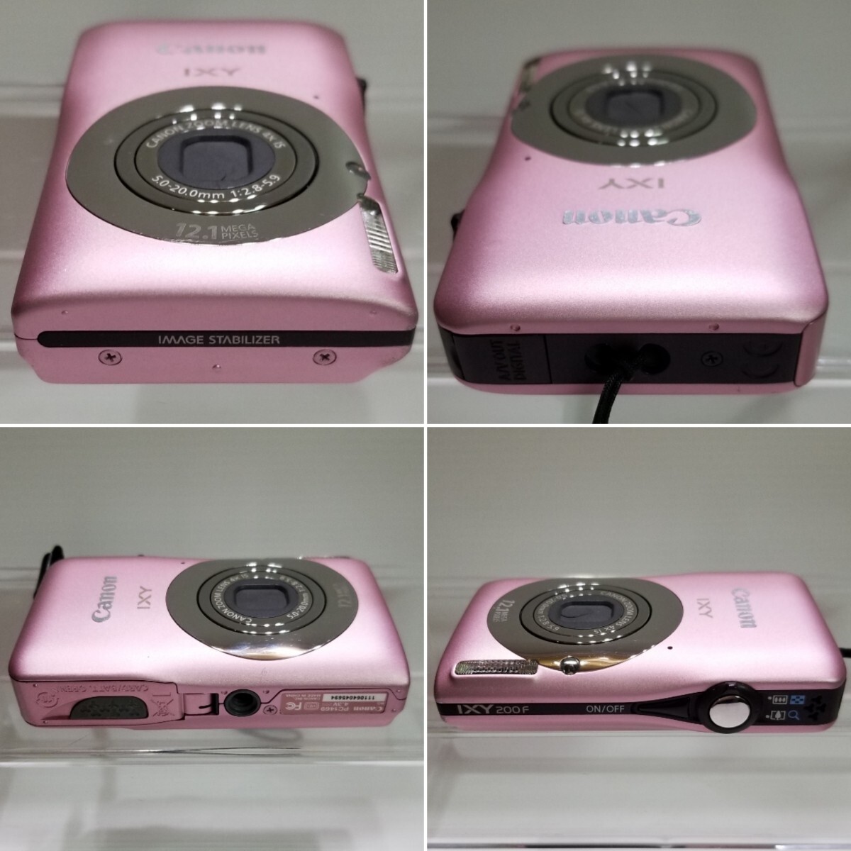 ★外観美品★箱・付属品付★Canon キャノン IXY 200F コンパクトデジタルカメラ ピンクの画像4