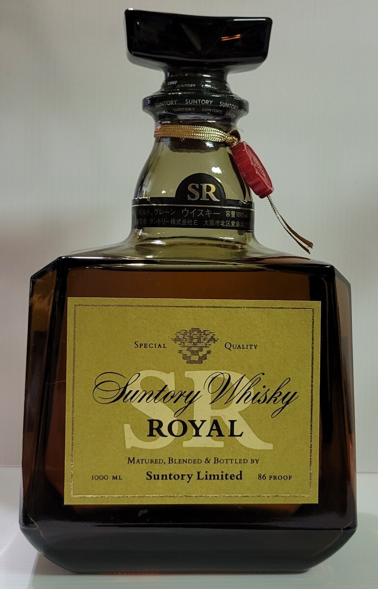 ★綺麗!!★SUNTORY Whisky ROYAL サントリー ウイスキー ローヤル SR クイーンサイズ ウイスキー 1000ml 1L 43%_画像1