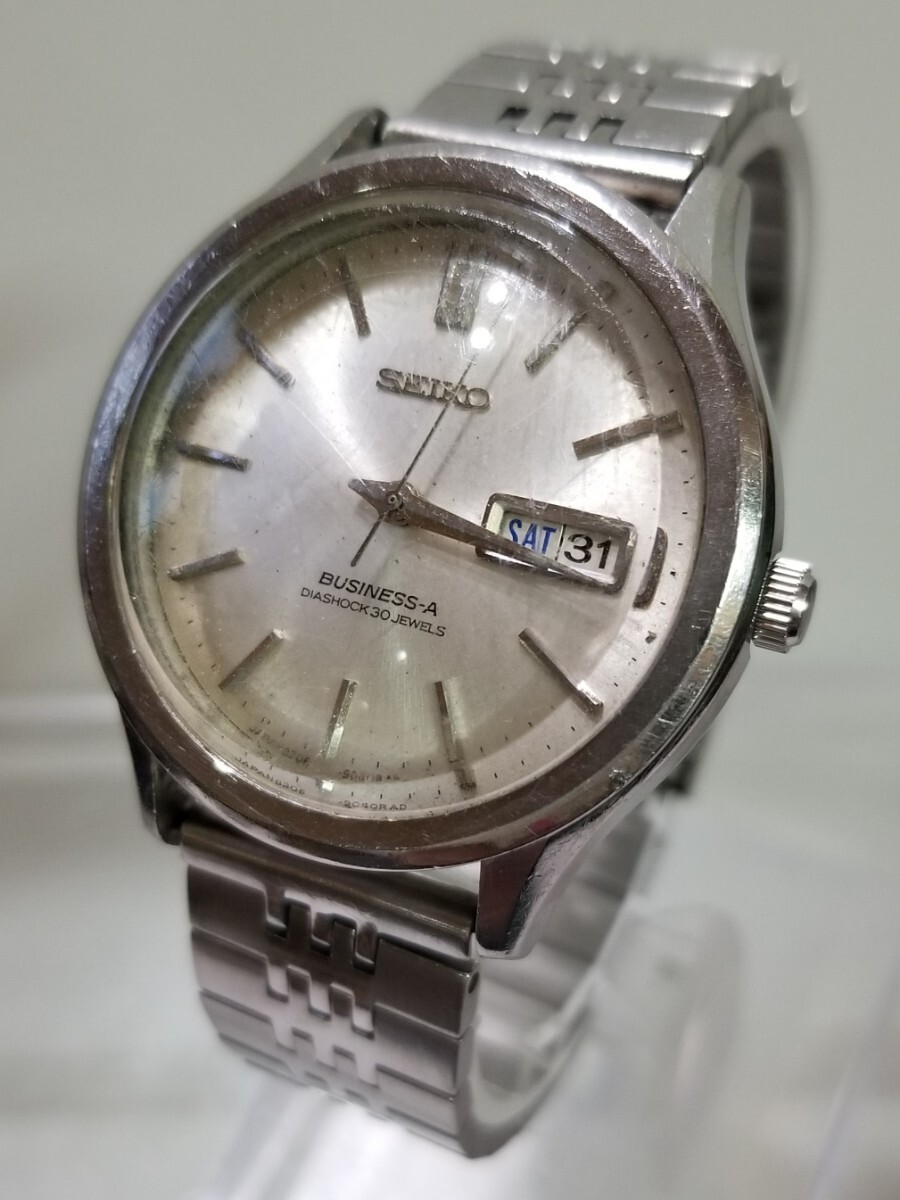 ★ゆうパケット配送★SEIKO BUSINESS-A セイコー ビジネスエース 30石 8306-9030 自動巻き メンズ 腕時計 動作品_画像1