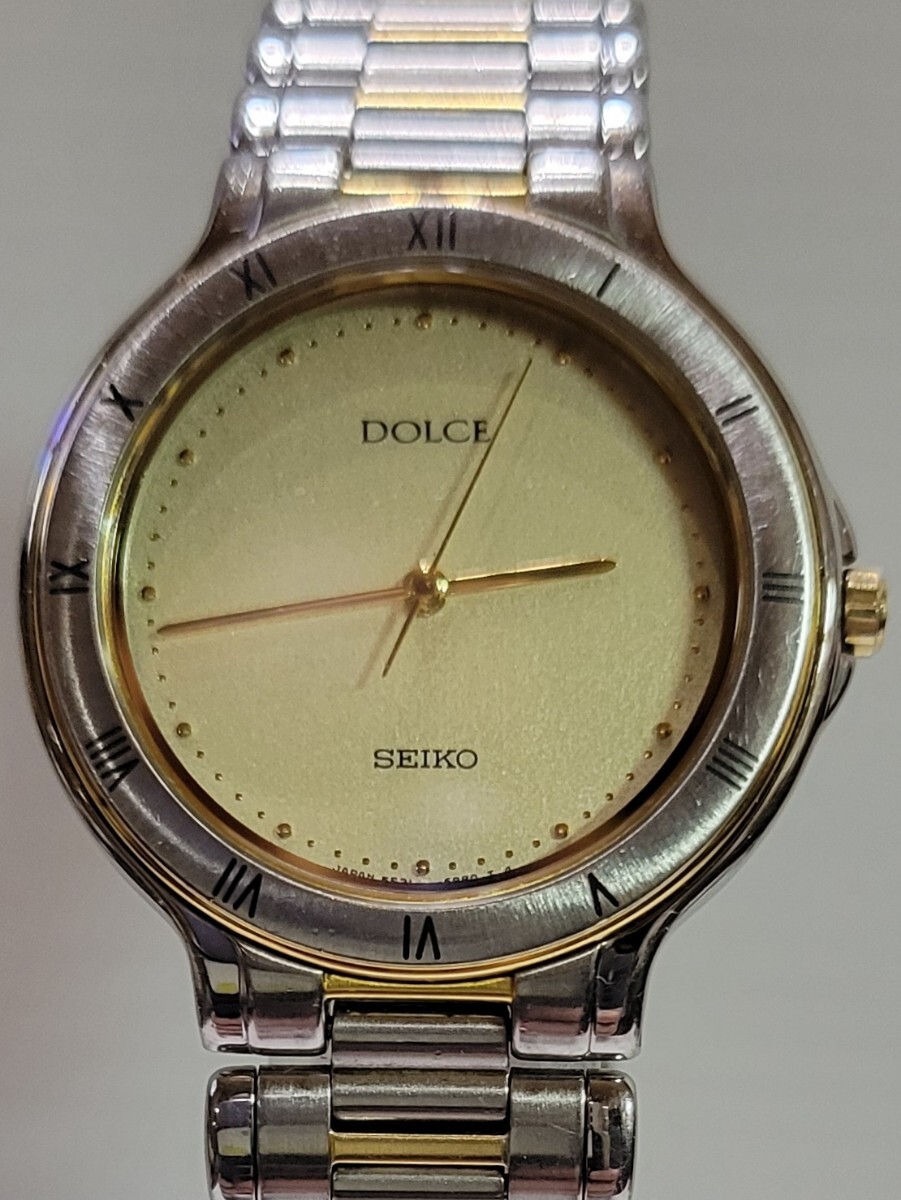 ★外観美品★SEIKO DOLCE セイコー ドルチェ 5E31-6B8A クォーツ 腕時計_画像2