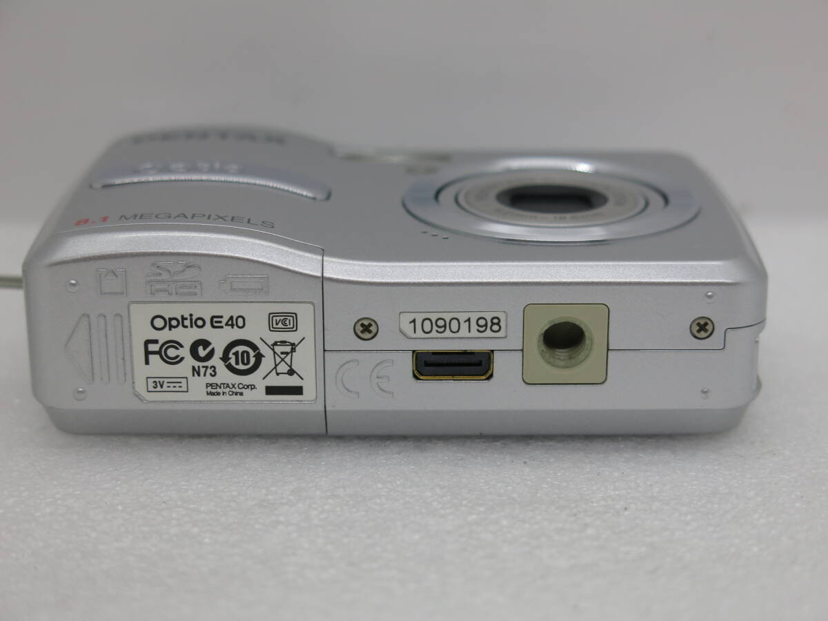PENTAX Optio E40 デジタルカメラ PENTAX LENS 3x OPTICAL ZOOM 6.2-18.6mm 【ANO004】の画像5