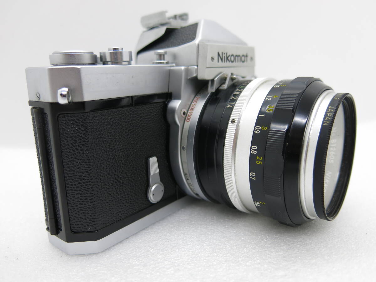 Nikomat N FT フイルムカメラ NIKKOR-S Auto 1:1.4 f=50mm / NIKKOR-Q.C Auto 1:4 f=200mm 【ANO008】 の画像6