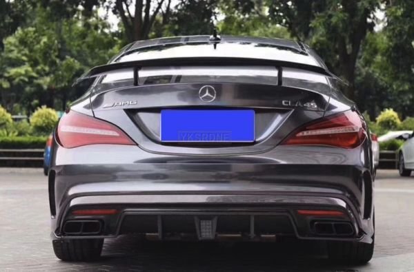 リアウィング ブラックトランクスポイラー Benz ベンツ W117 C117 CLA 45 200 250 260 2013-2018_画像4