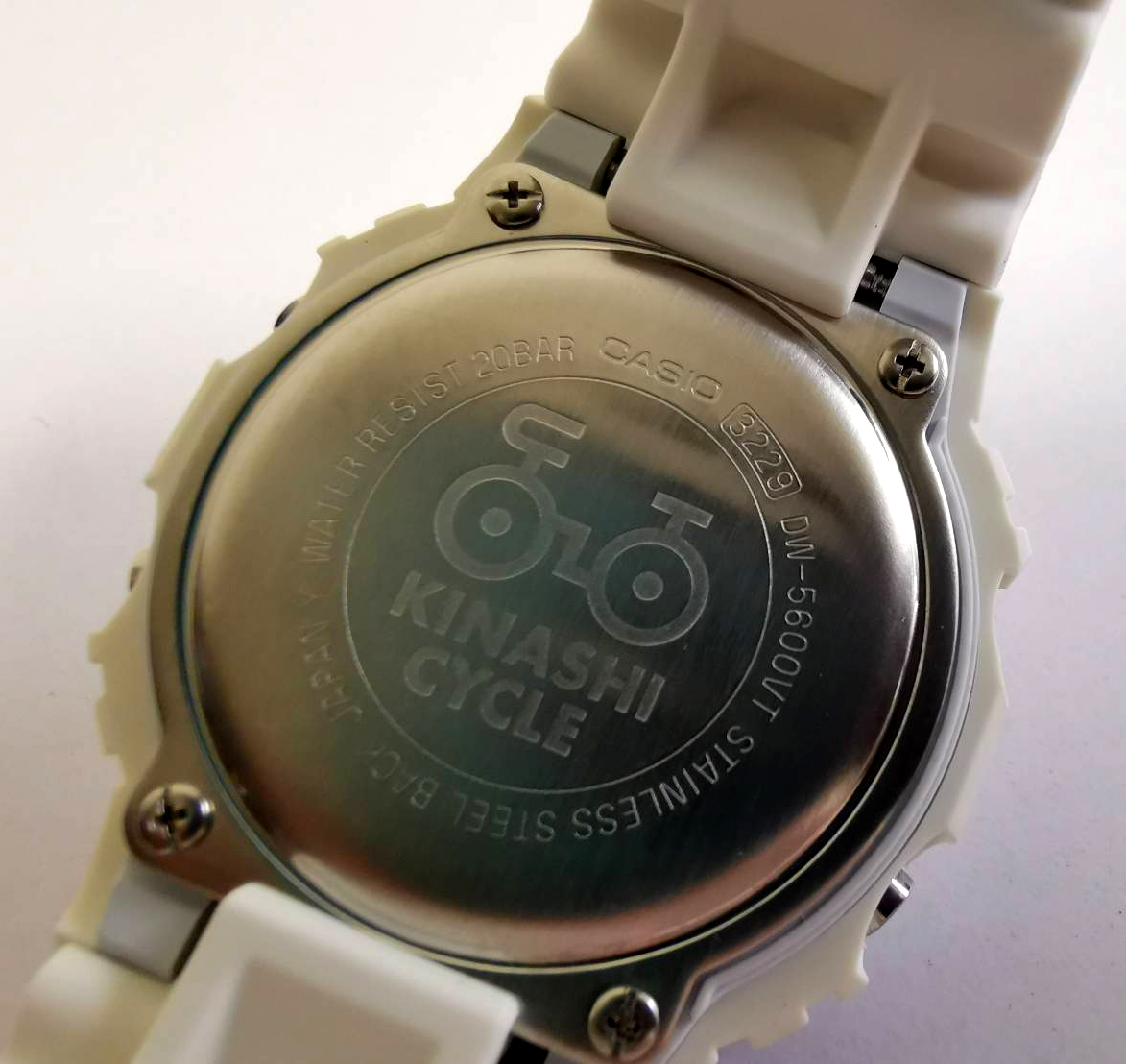 付属品有り■G-SHOCK×KINASHI CYCLE/Gショック×木梨サイクル /3229 DW-5600VT オールホワイト 白 稼動品の画像4