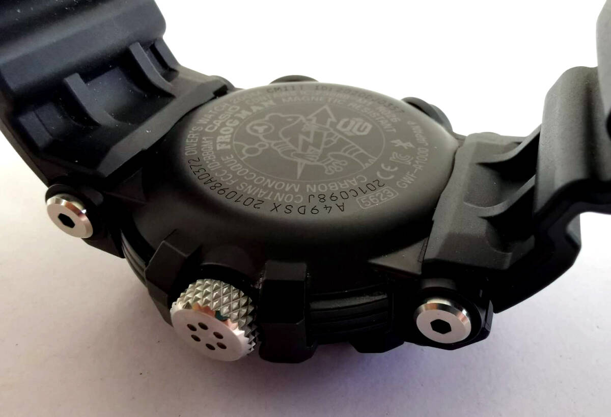 美品【G-SHOCK】 FROGMAN GWF-A1000-1AJF Bluetooth 電波ソーラー■Gショック イエロー フロッグマン_画像8