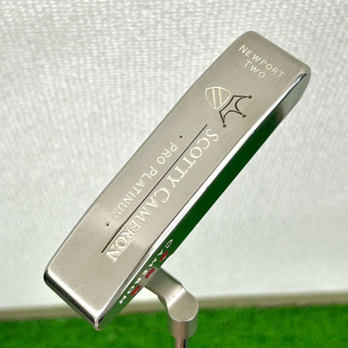 【1円〜】SCOTTY CAMERON スコッティキャメロン PRO PLATINUM プロプラチナム NEWPORT TWO ニューポート2 パター 33インチ 管:0515_画像3