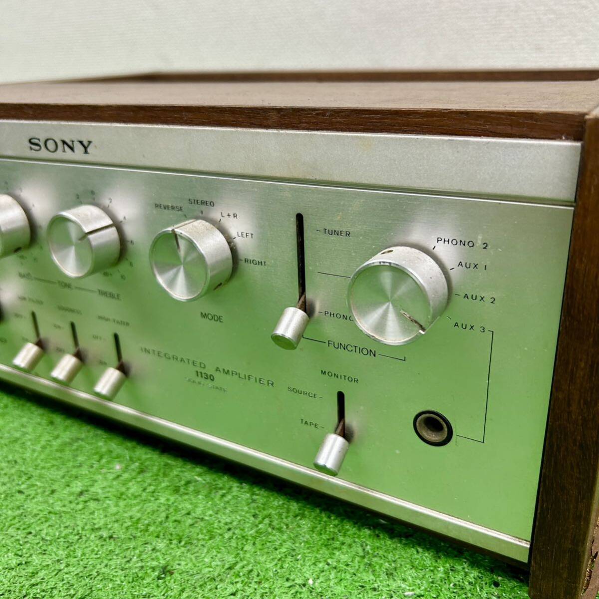 【1円〜】SONY ソニー TA-1130 プリメインアンプ ジャンク 1972年発売モデル 管:0515_画像3