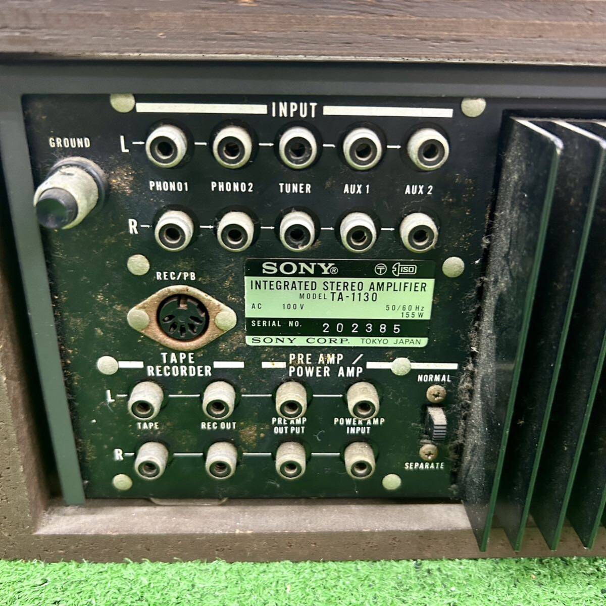 【1円〜】SONY ソニー TA-1130 プリメインアンプ ジャンク 1972年発売モデル 管:0515_画像6