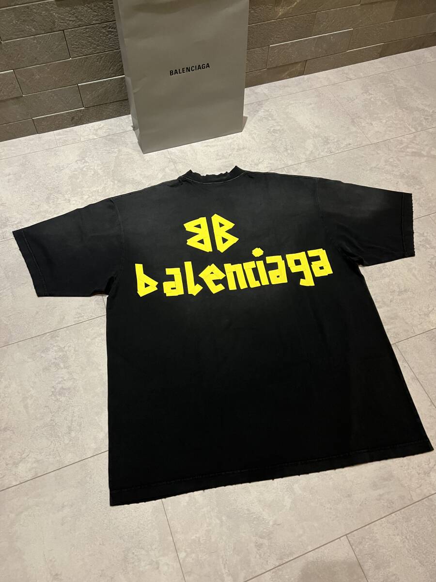 ★BALENCIAGA バレンシアガ Tシャツ TAPE TYPE Tシャツ テープタイプ 正規店購入品_画像4