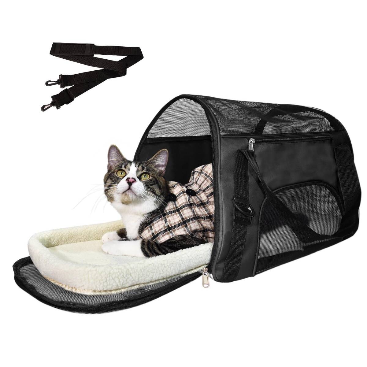  черный домашнее животное переносная сумка кошка для коврик имеется сумка на плечо складной Carry 