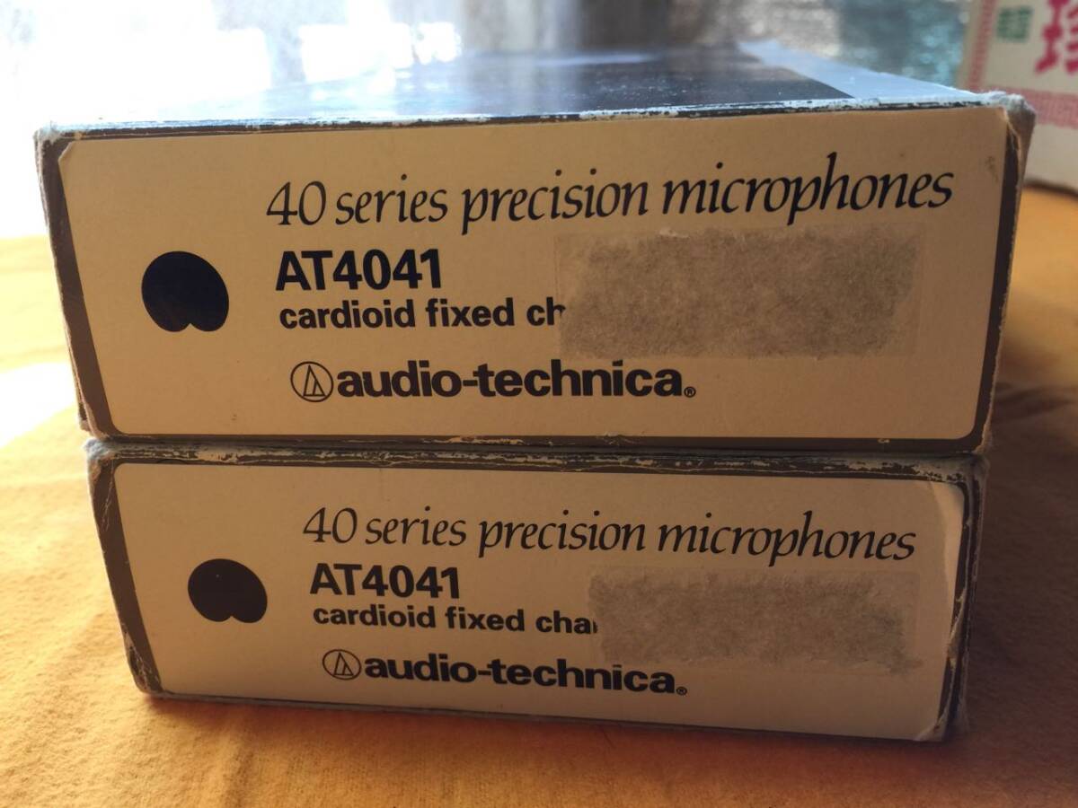 中古美品 audio technica AT4041 2本セット 動作確認しました。 ウインドスクリーン劣化（もう使えない） ケースはOK、外箱それなりの画像7