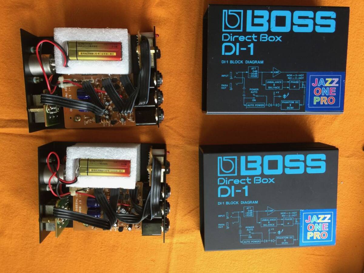 中古 BOSS / DI-1 タイレクトホックス(DI) 2個セット 古い物ですが、まだまだ使えます。電池は付属しませんの画像4