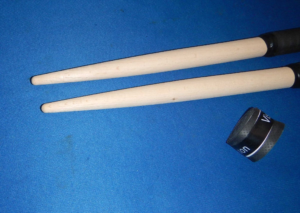 * futoshi hand drum. . person * chopsticks *2 pcs set * black grip * for exchange grip tape attaching *