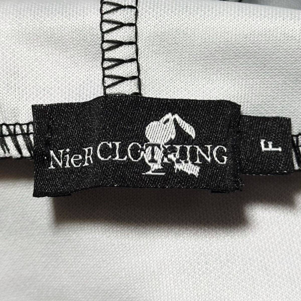 NieR Clothing ニーアクロージング ★ パーカー プルオーバー 総柄 オーバーサイズ ストレッチ 長袖トップス 原宿 サブカル 病み系 ニーア_画像5